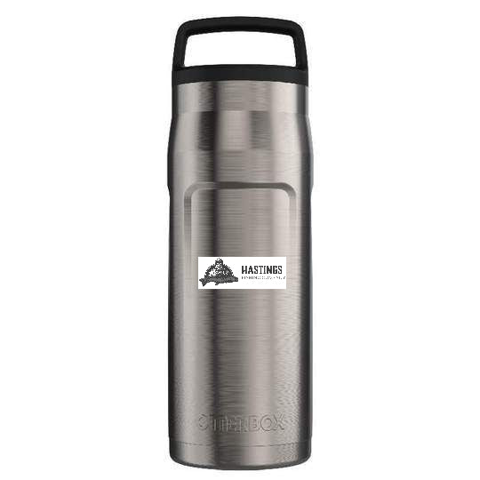 Custom design of Elevation 36 Growler : Stainless Steel