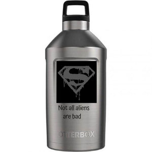 Custom design of Elevation 64 Growler : Stainless Steel