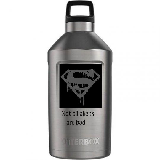 Custom design of Elevation 64 Growler : Stainless Steel