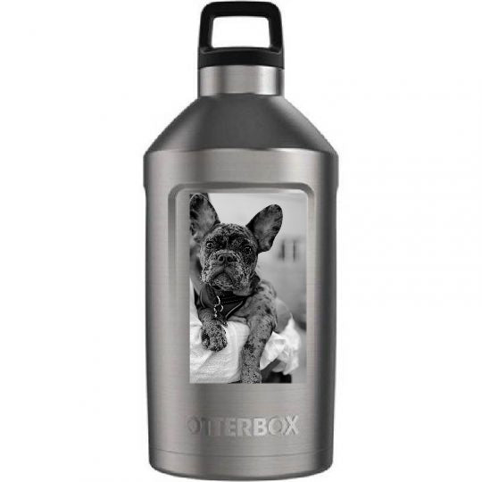 Custom design of Elevation 64 Growler : Stainless Steel