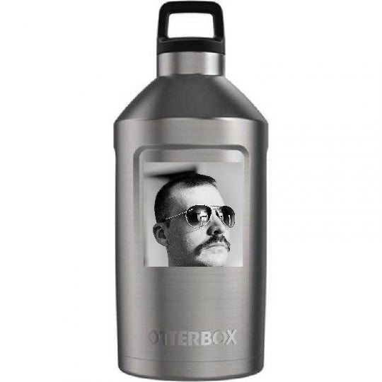 Custom design of Elevation 64 Growler : Stainless Steel