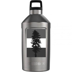 Custom design of Elevation 64 Growler : Stainless Steel