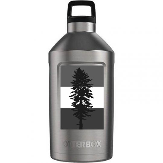 Custom design of Elevation 64 Growler : Stainless Steel
