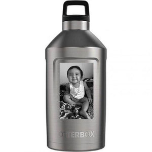 Custom design of Elevation 64 Growler : Stainless Steel