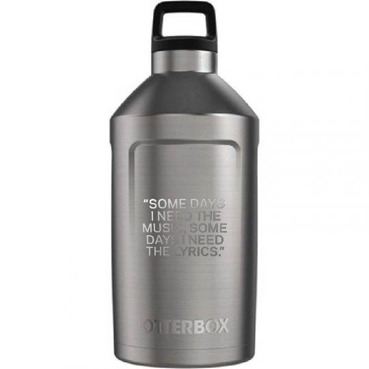 Custom design of Elevation 64 Growler : Stainless Steel