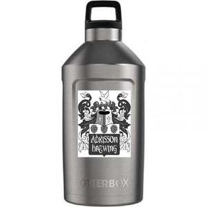 Custom design of Elevation 64 Growler : Stainless Steel