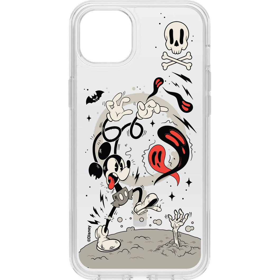 iPhone 14 Plus Case for MagSafe Symmetry Series+ Clear: Mickey Bones | Halloween Phone Case