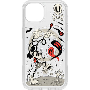 iPhone 14 Case for MagSafe Symmetry Series+ Clear: Mickey Bones | Halloween Phone Case