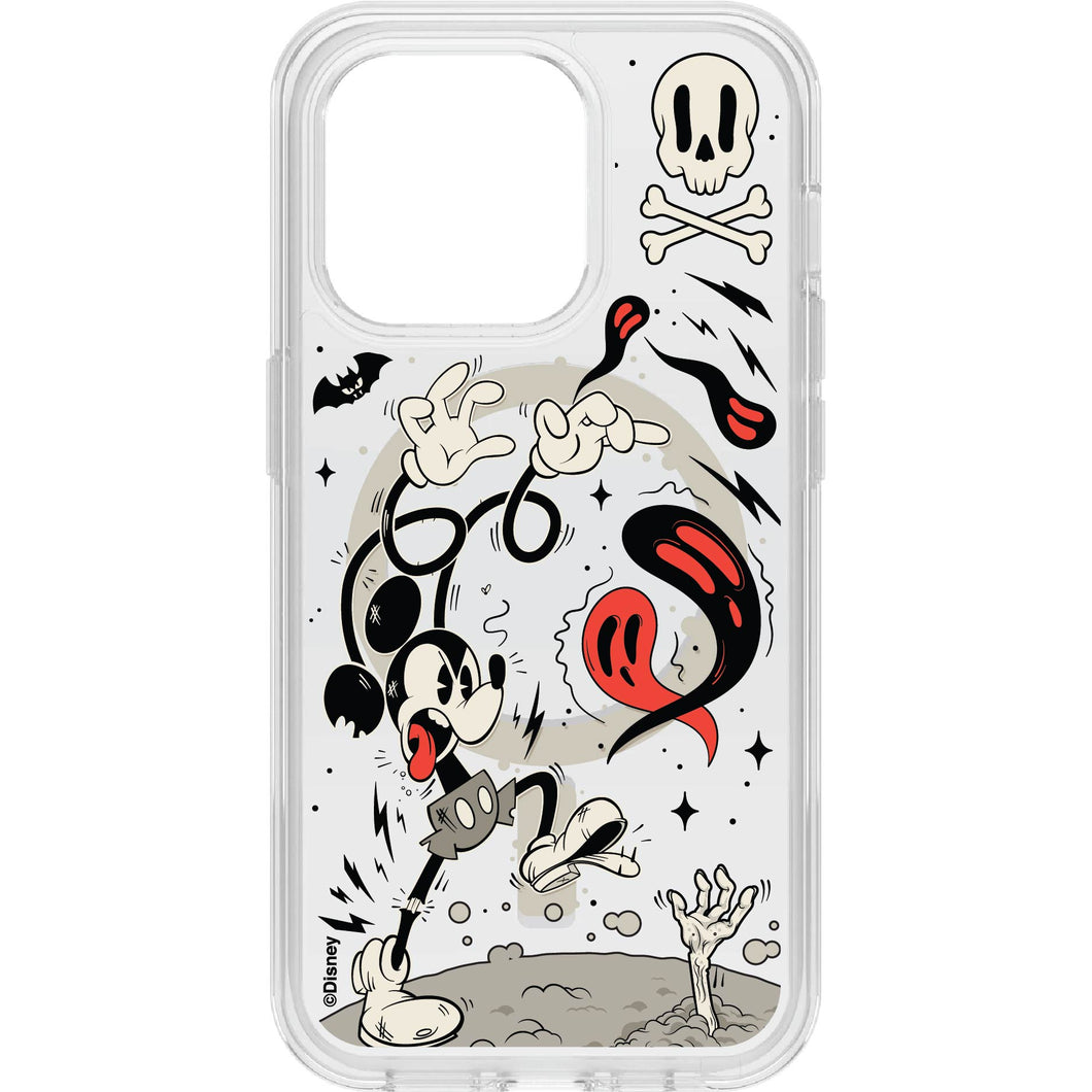 iPhone 14 Pro Case for MagSafe Symmetry Series+ Clear: Mickey Bones | Halloween Phone Case