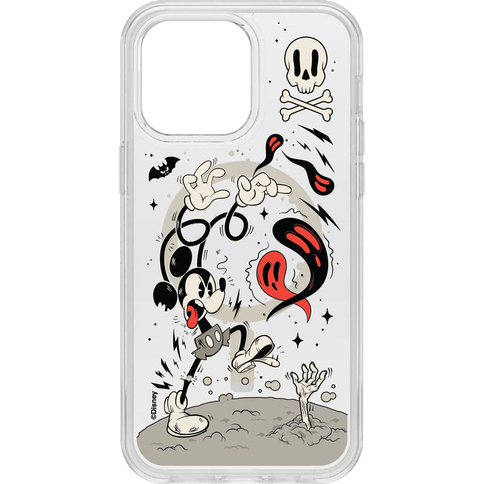 iPhone 14 Pro Max Case for MagSafe Symmetry Series+ Clear: Mickey Bones | Halloween Phone Case
